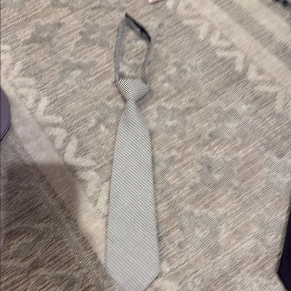 Striped Gray Tie for your little boy ❤️ - Picture 1 of 3